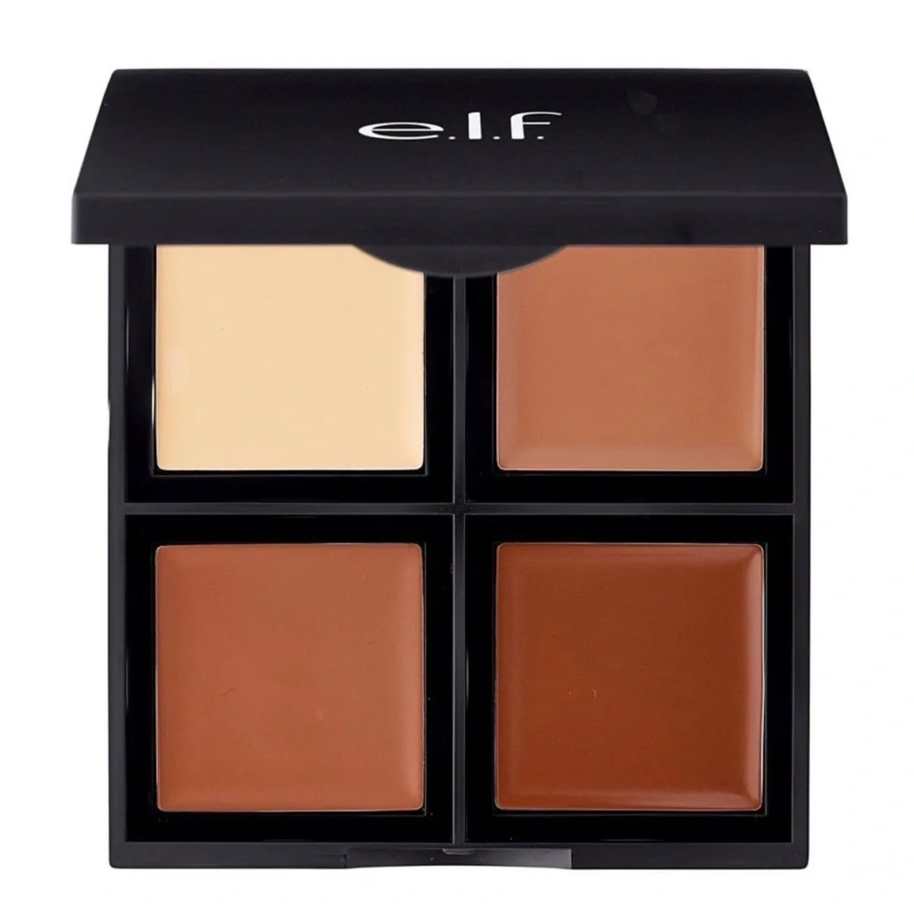 e.l.f. Cream Contour Palette Quad Highlight & Sculpt 0.43 oz Vegan Cruelty-Free
